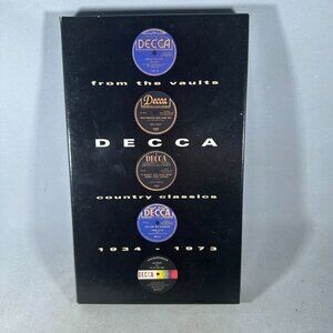 Decca Country Classics 1934-1973 Boxed Set 3 Cassette Tapes Compilation